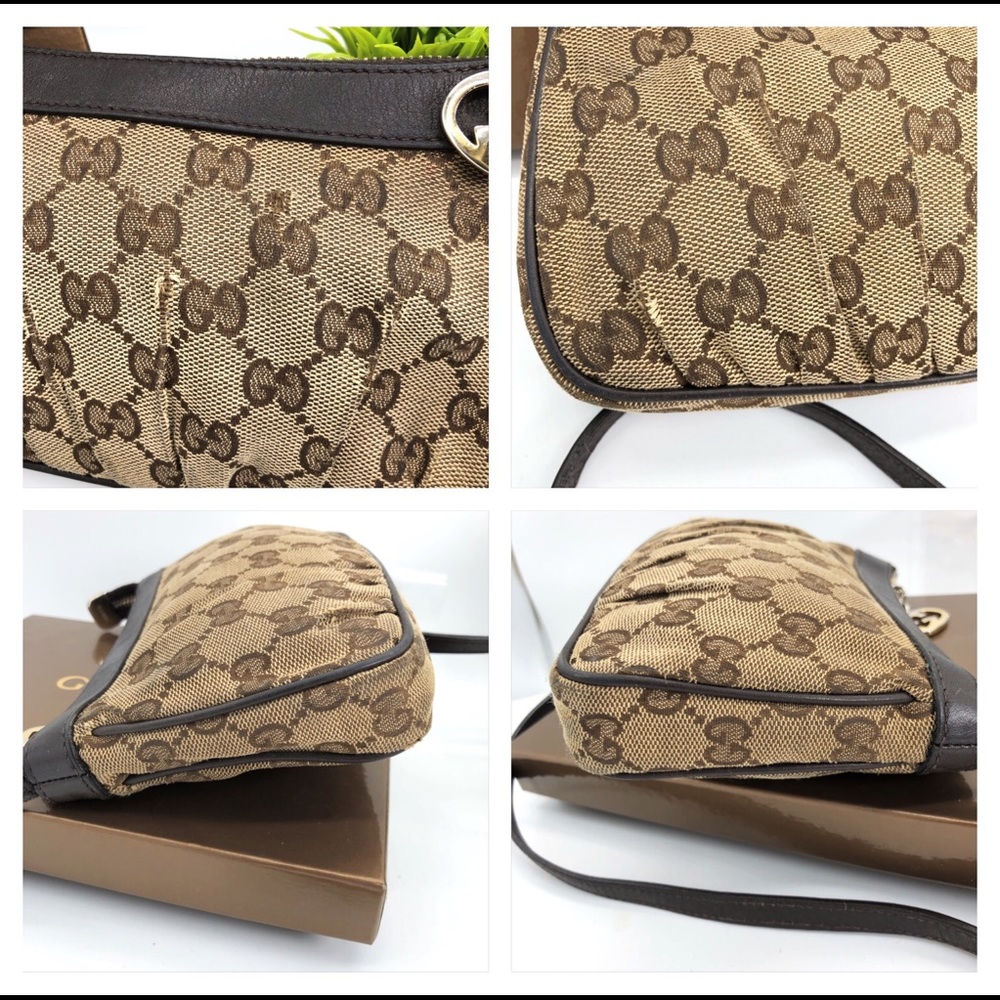 Gucci Authentic GG Canvas Crossbody Bag W/ Box - Picture 8 of 8